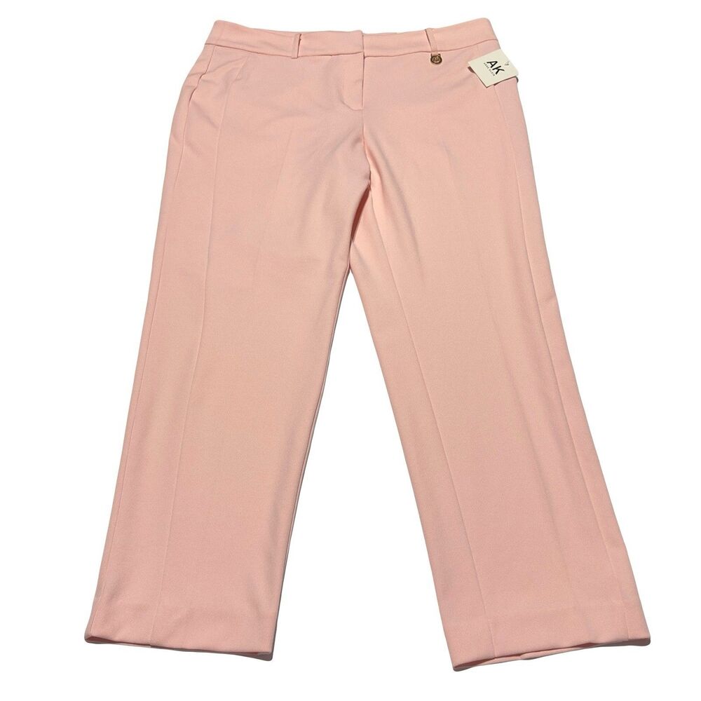 Anne Klein Slim Ankle Pants Size 14 Trousers  Light Pink NWT